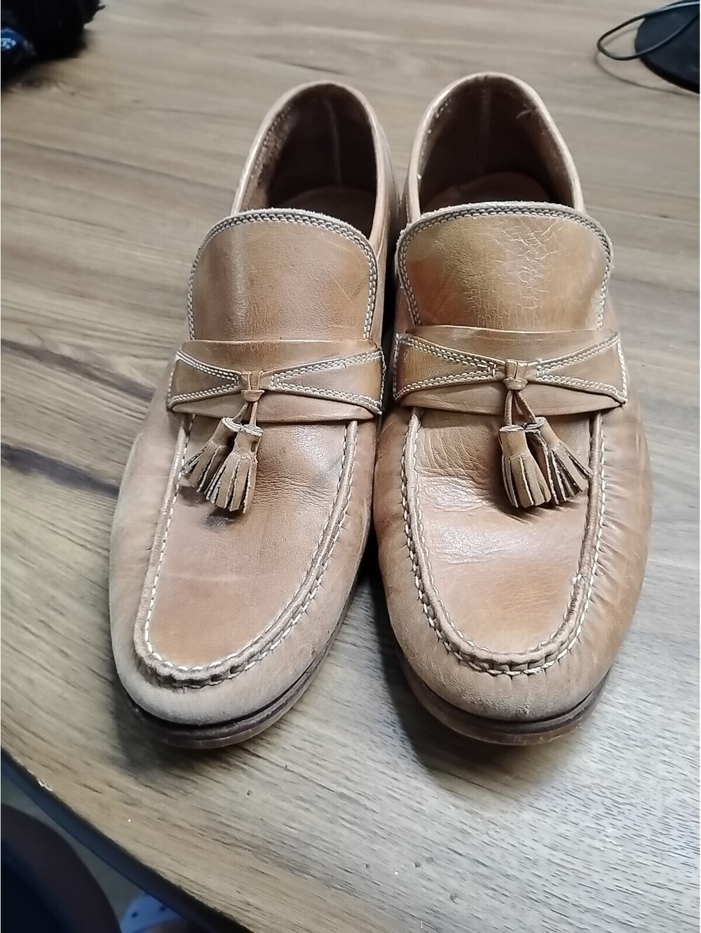 Bostonian Tassel Loafer Size 9.5, Brown Leather Uppers/Soles, Dress/casual